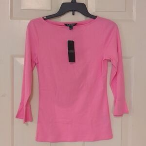 Ralph Lauren Pink Bell Sleeve Shirt